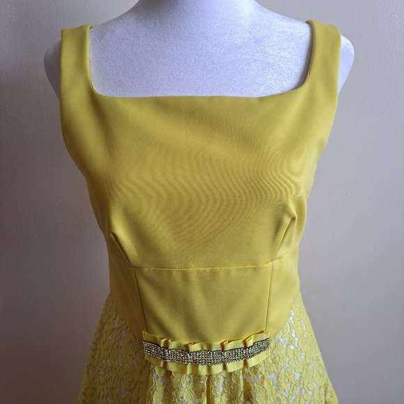 New VDP Italian Summer Yellow Dress - Picture 2 of 16
